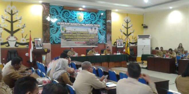 Rakor Penegasan Batas dan Penyelesaian Konflik Tata Batas Kelurahan dan Kecamatan
