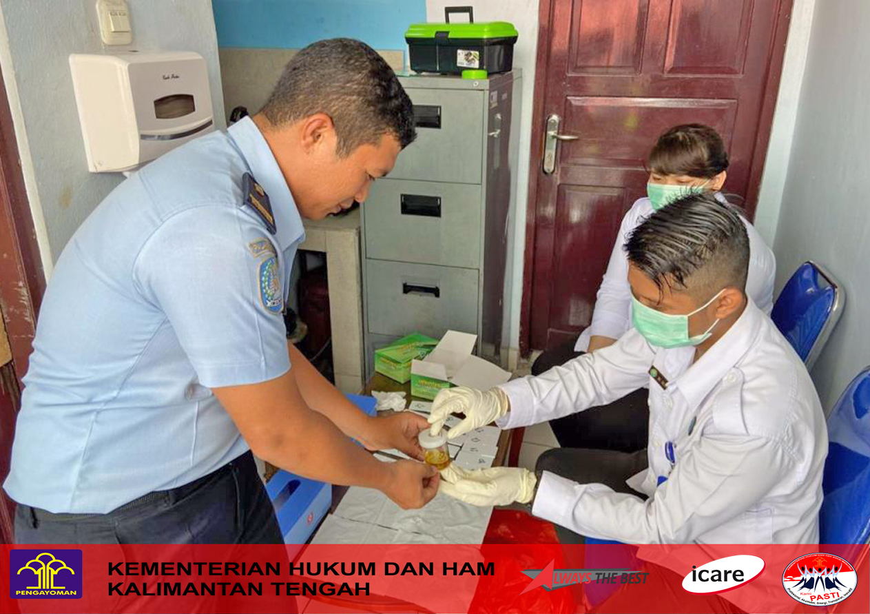 Gelar Tes Urine, Kantor Imigrasi Palangka Raya Gandeng Bnnp Kalteng