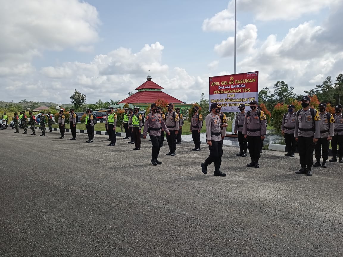 Jelang Pilkada, Polres Gumas Bentuk Gabungan Pasukan Pengamanan TPS