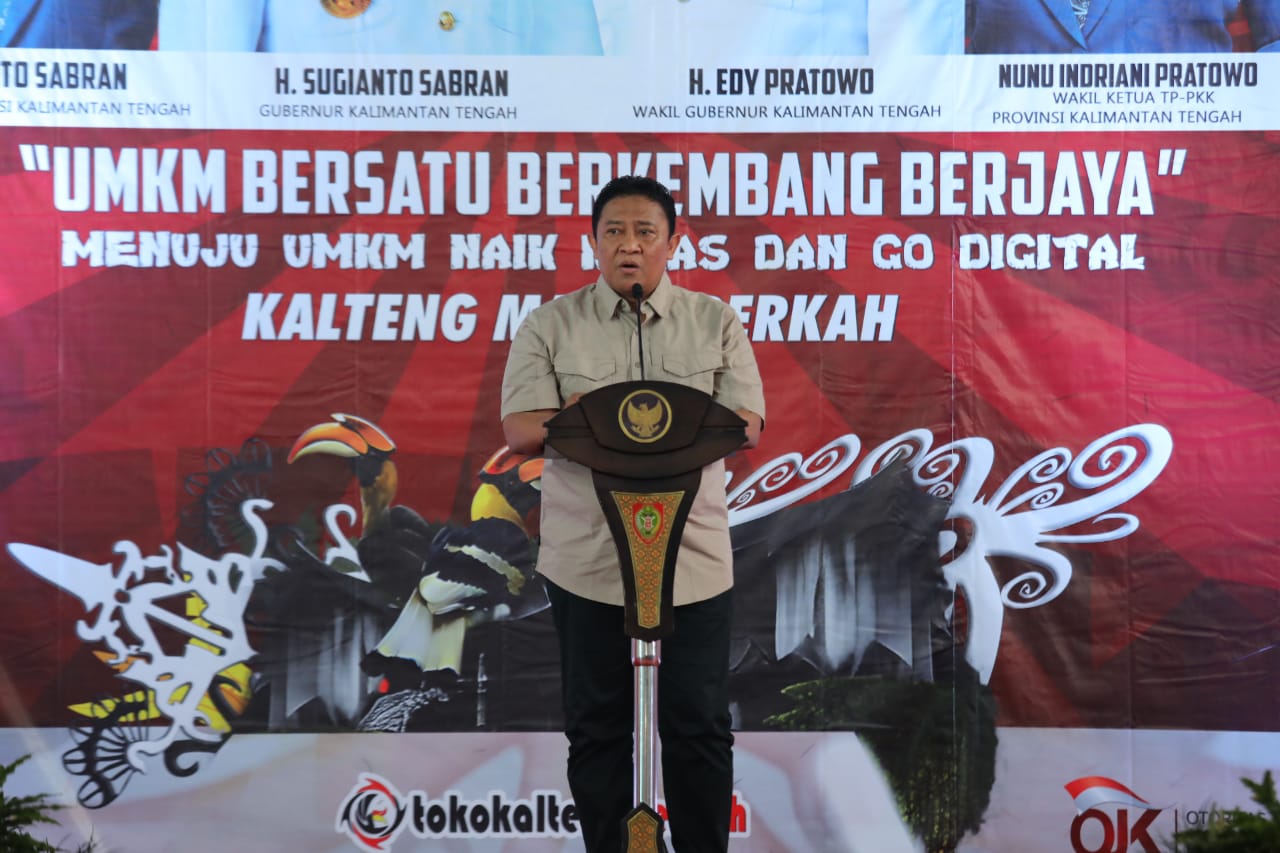 Wagub Edy Pratowo Buka Jambore UMKM Wilayah Tengah Provinsi Kalteng Tahun 2023