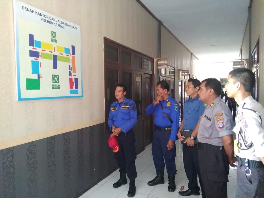 SatPol PP dan Damkar Kapuas Cek Sistem Keamanan Kebakaran