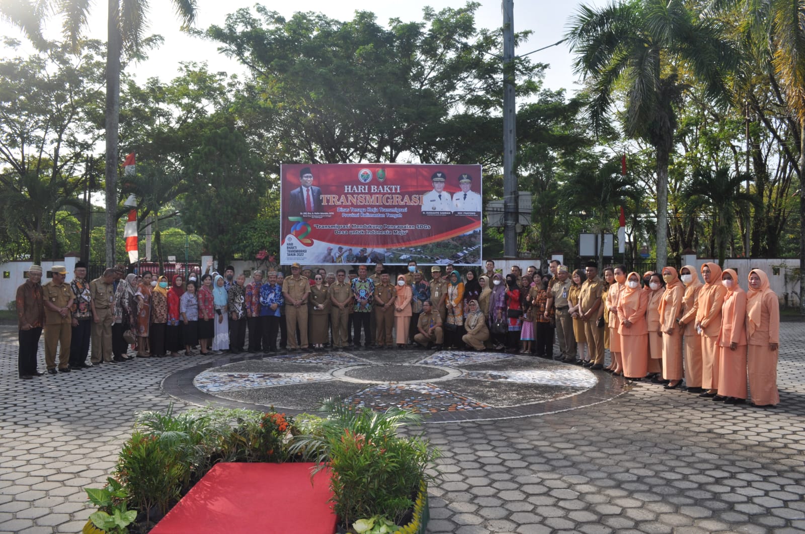 Disnakertrans Gelar Upacara Hari Bhakti Transmigrasi ke-72 Tingkat Prov. Kalteng