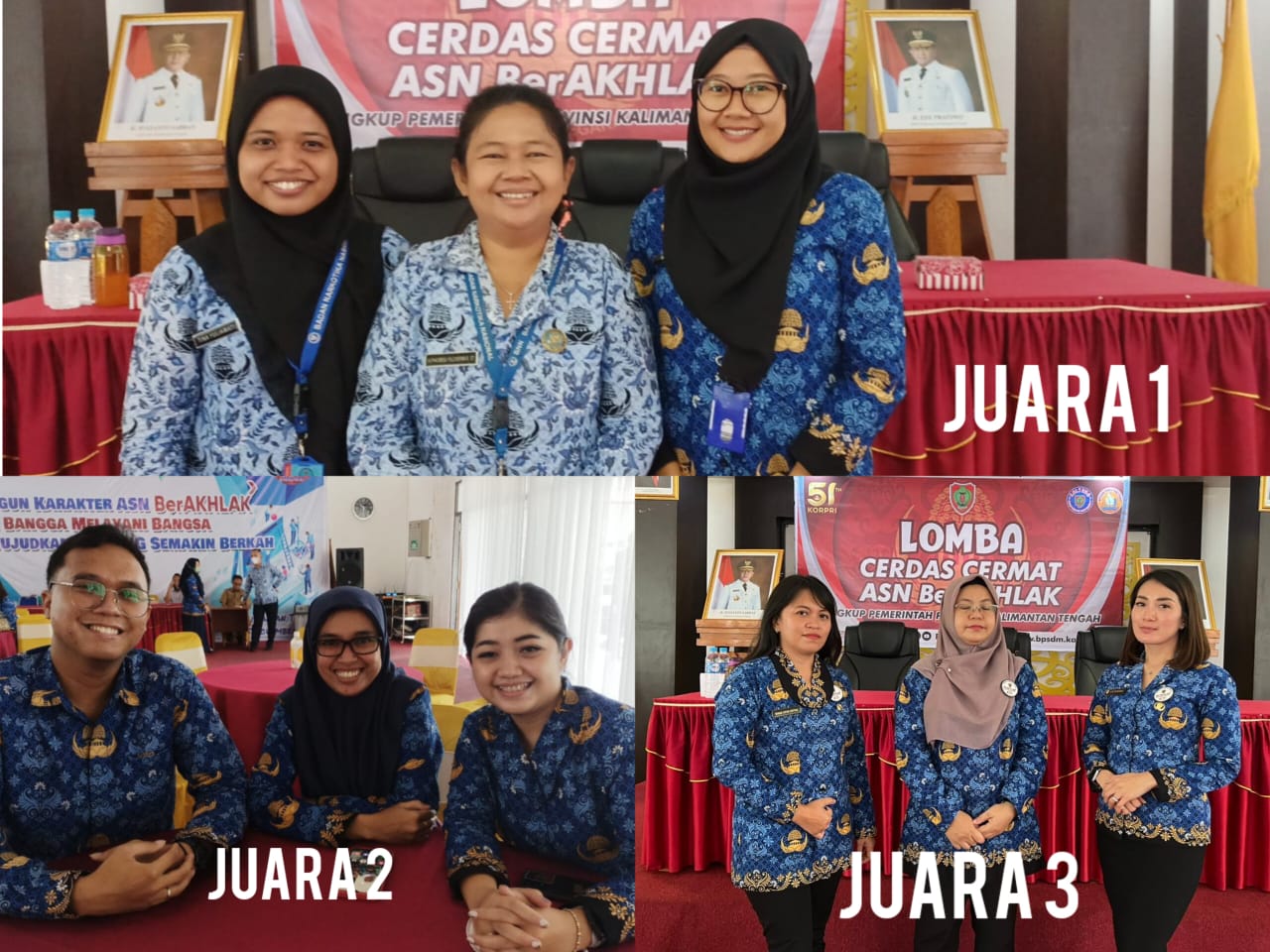 BNN Prov. Kalteng Raih Juara 1 Lomba Cerdas Cermat ASN BerAKHLAK 