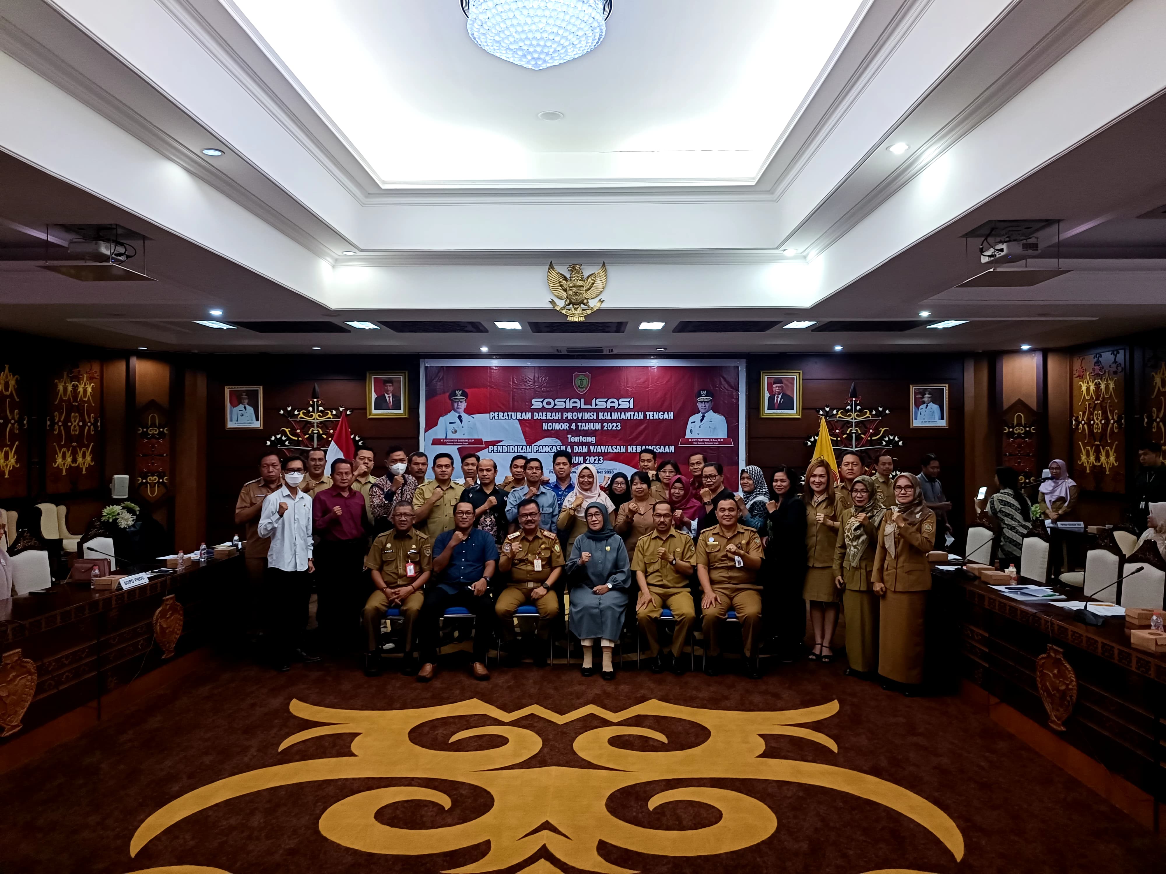 Pemprov Kalteng Melalui Badan Kesbangpol Gelar Sosialisasi Peraturan Daerah tentang Pendidikan Pancasila dan Wawasan Kebangsaan Tahun 2023