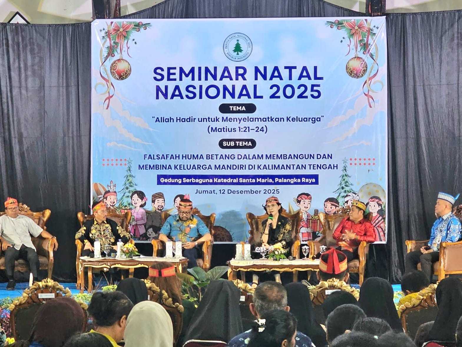 Pemprov Kalteng Buka Seminar Natal Nasional 2025, Dorong Huma Betang sebagai Fondasi Penguatan Keluarga