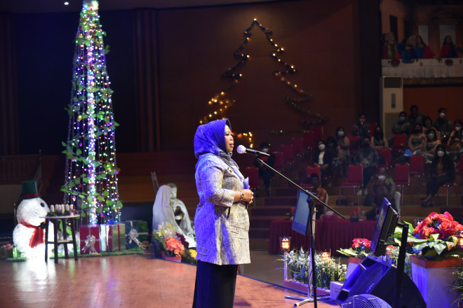 Peringatan Natal, Bupati Hj Nurhidayah Ajak Umat Kristiani Tingkatkan Keimanan dan Toleransi