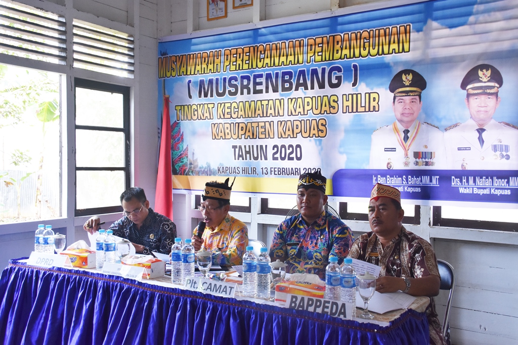 Bidang Infrastruktur Dominasi Usulan Musrenbang di Kapuas Hilir