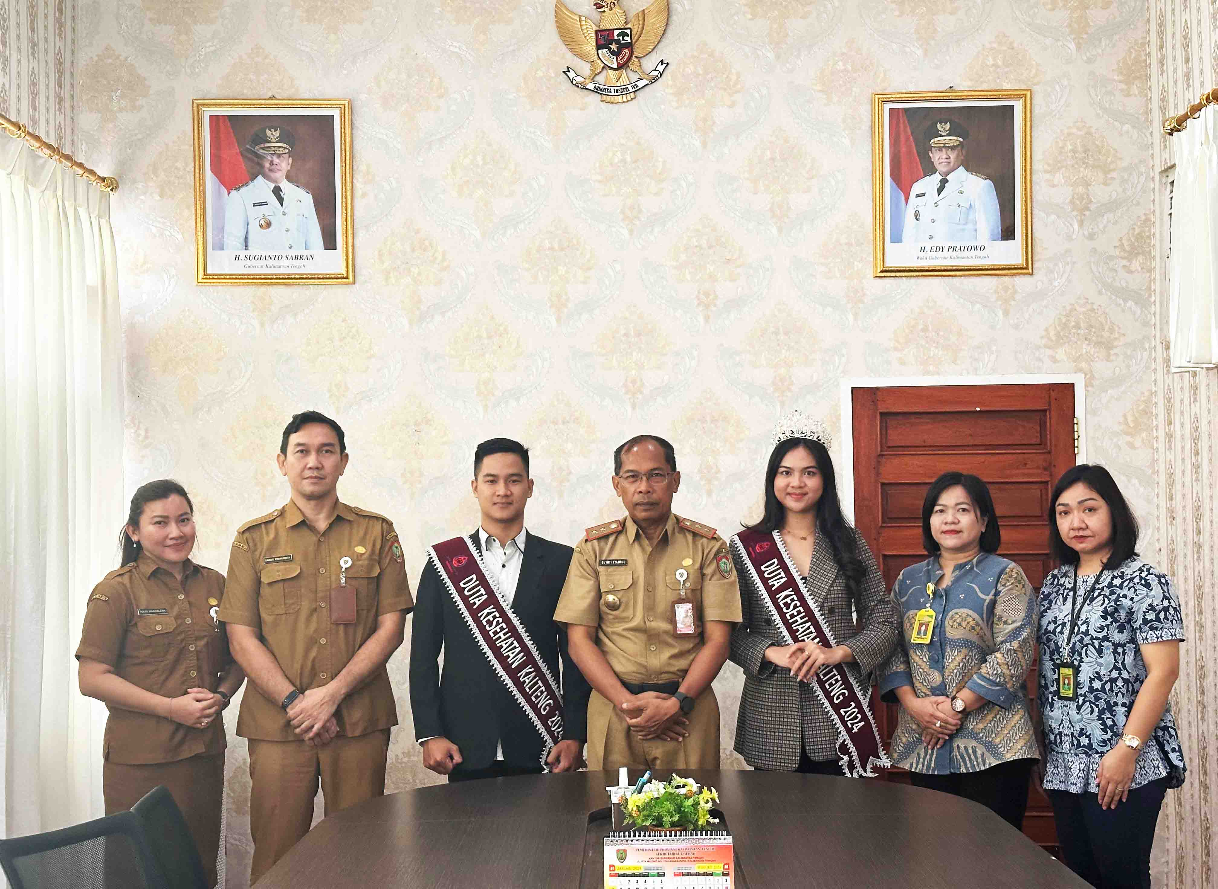 Dinas Kesehatan Terima Kunjungan Audiensi Duta Kesehatan Kalimantan Tengah Tahun 2024