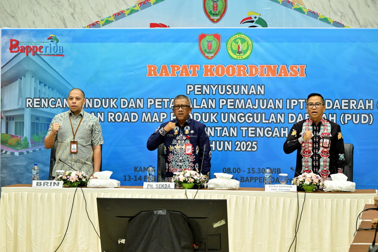 Bapperida Provinsi Kalimantan Tengah Gelar Rakor RIPJIP dan Road Map PUD