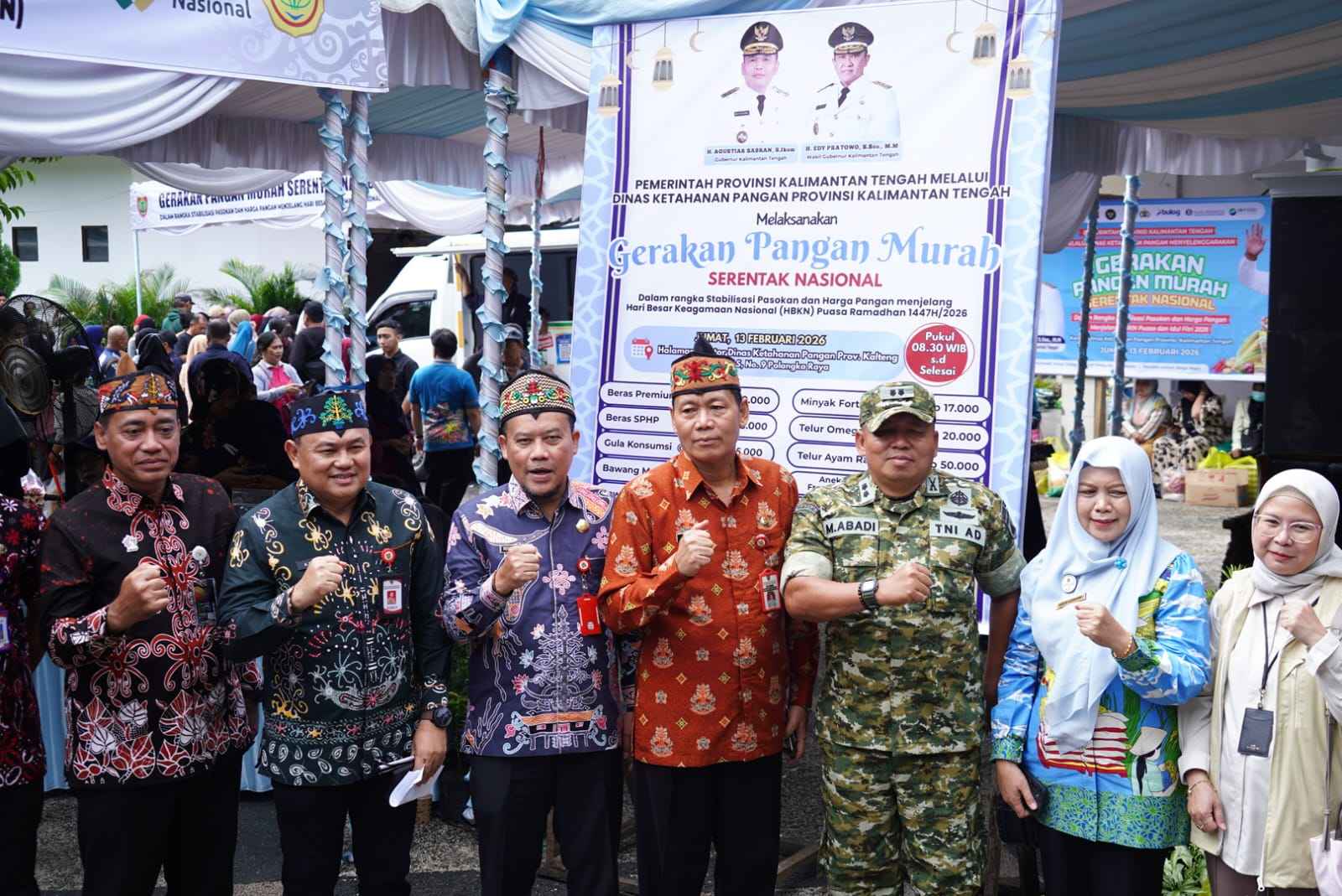 Pemprov Kalteng Ikuti Pembukaan GPM Serentak Nasional 2026, Mentan Tegaskan Harga Pangan Tak Boleh Melebihi HET Jelang HBKN