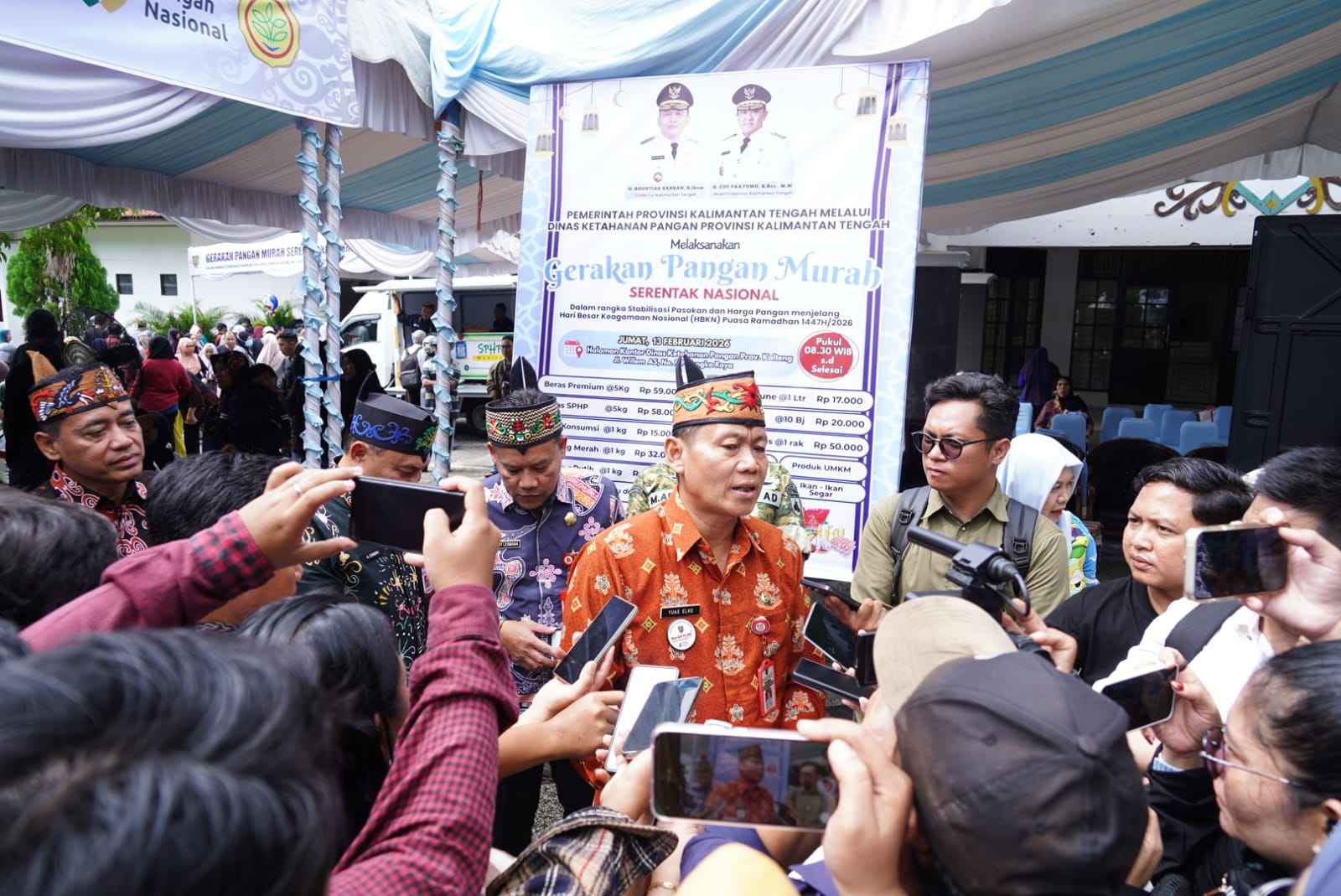 Pemprov Kalteng Ikuti Pembukaan GPM Serentak Nasional 2026, Mentan Tegaskan Harga Pangan Tak Boleh Melebihi HET Jelang HBKN