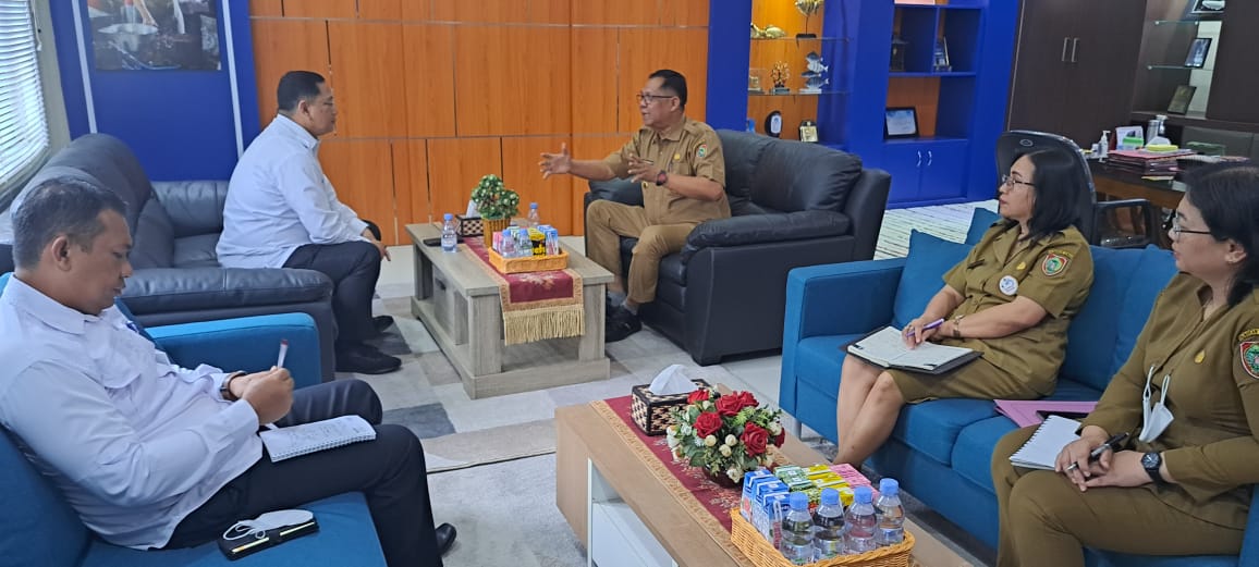 Dislutkan Terima Kunjungan BNNP Kalteng