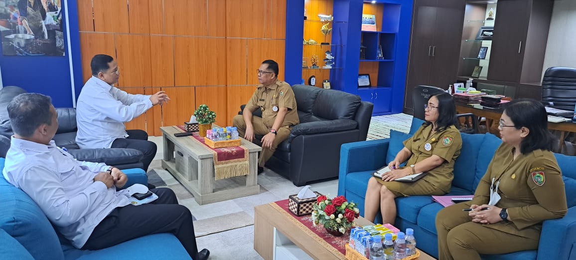 Dislutkan Terima Kunjungan BNNP Kalteng