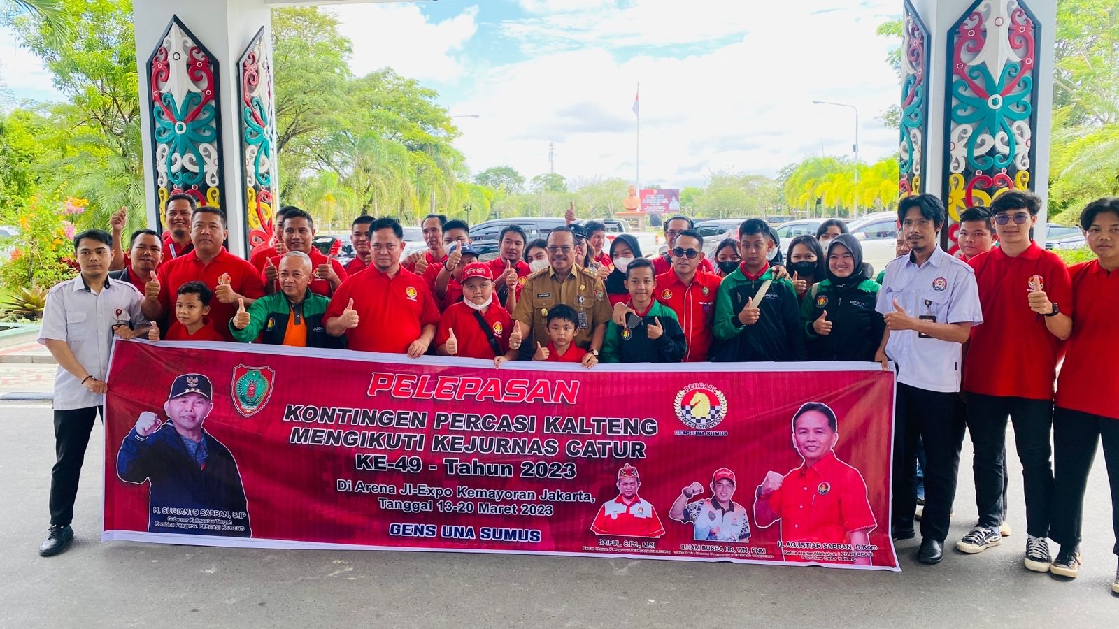 Lepas Kontingen Percasi, Ini Harapan Sekda Kalteng Nuryakin