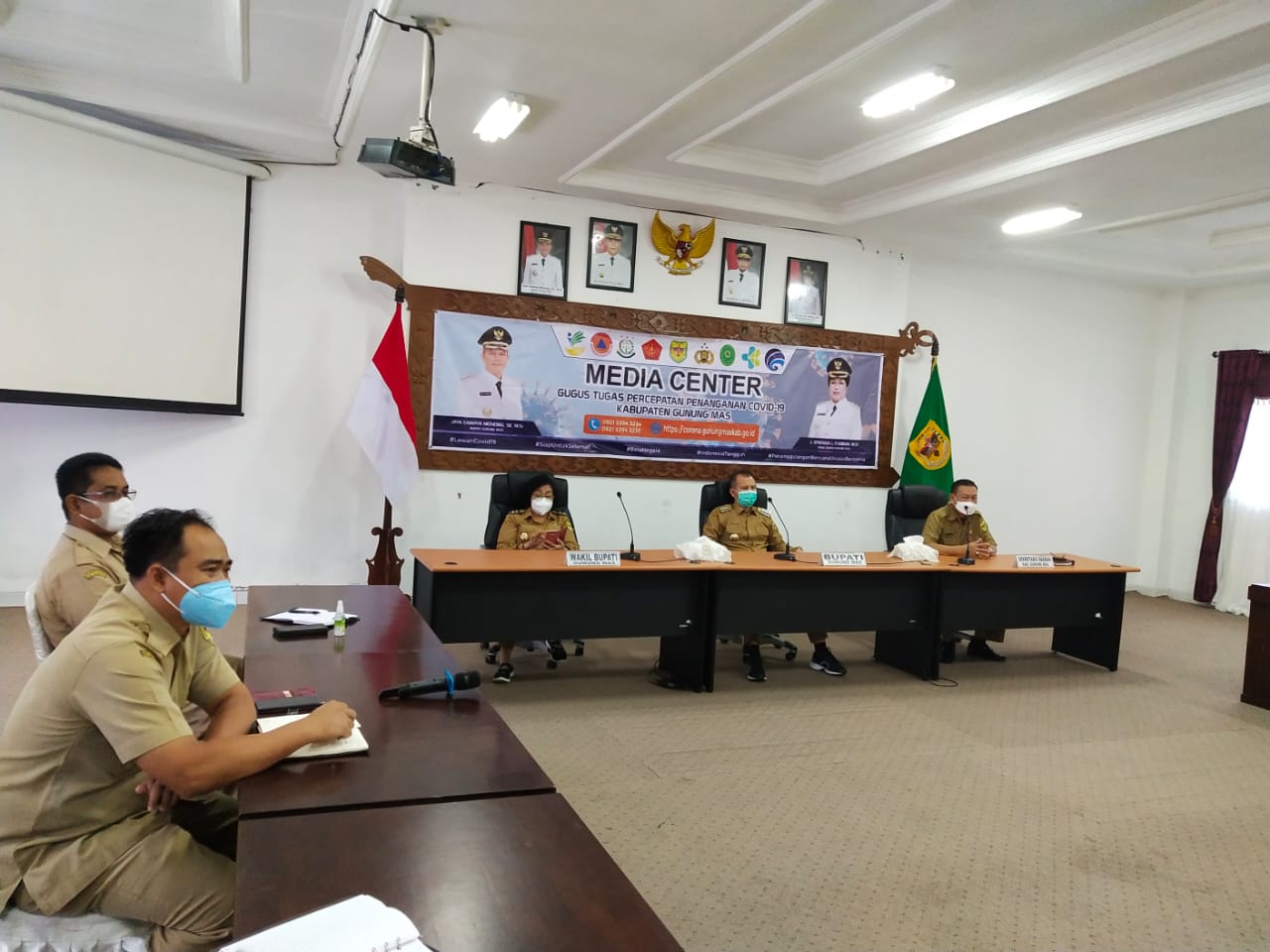 Bupati Gunung Mas Ikuti Webinar Peluncuran Aksi Pencegahan Korupsi Stranas PK 2021-2022