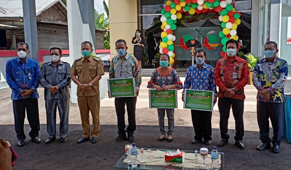 Bupati Gunung Mas Resmikan Bank Kalteng Capem Tumbang Jutuh 