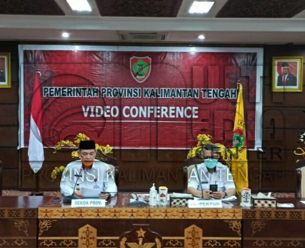 Pemprov Kalteng Lanjutkan Rakor Integrasi Terkait Covid-19 Dengan KPK-RI