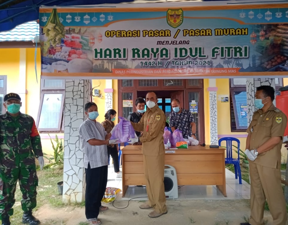  Cek Pasar Murah, Kadis Disperindag Pasokan Sembako Aman