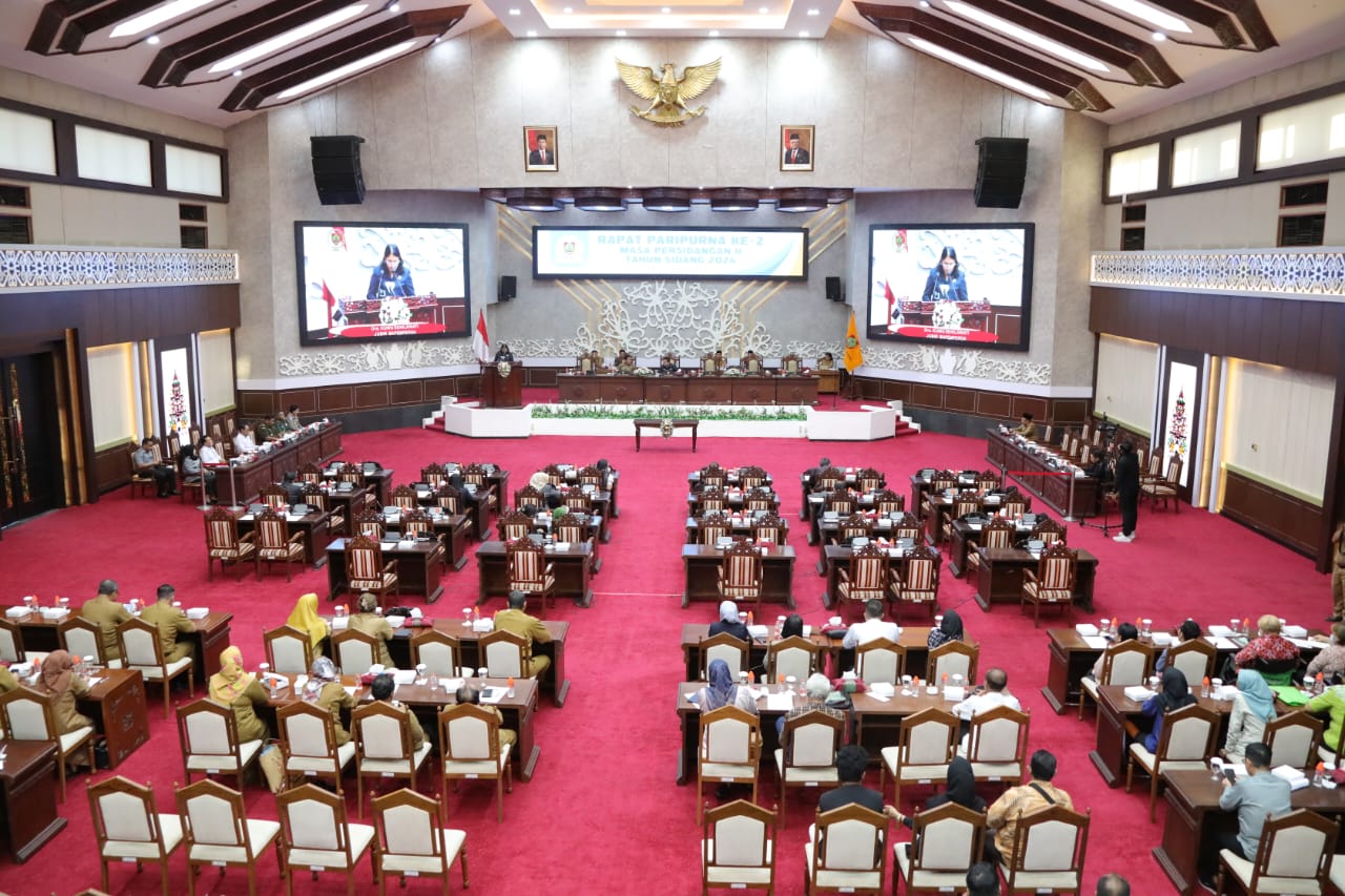 Hadiri Rapat Paripurna ke - 2 Masa Sidang II Tahun Sidang 2024, Wagub Kalteng Sambut Baik Rekomendasi DPRD Terhadap LKPJ Gubernur Akhir Tahun 2023