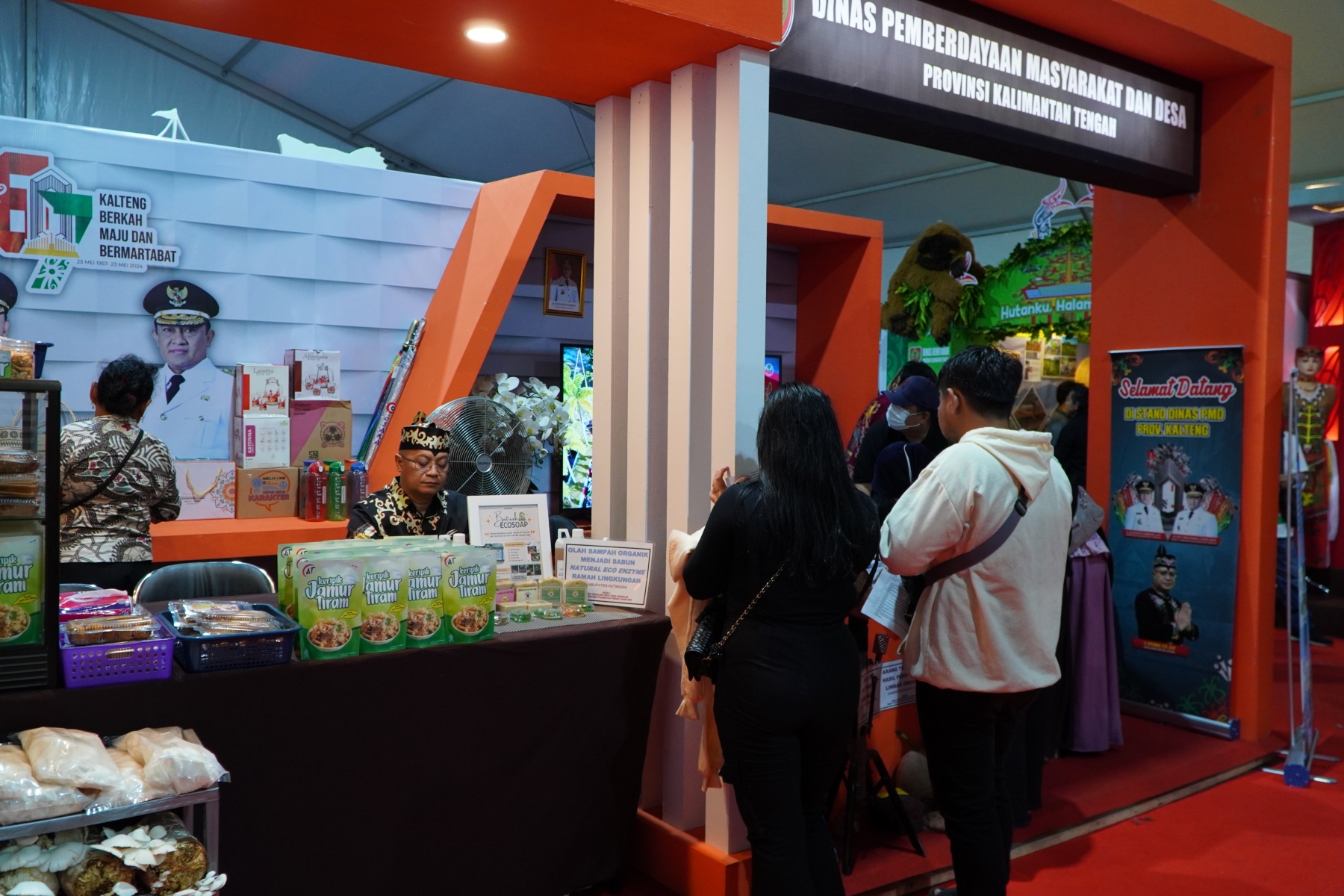 Ramaikan Kalteng Expo, Dinas PMD Prov. Kalteng Pasarkan Produk BUMDes dan Pamerkan Inovasi Teknologi Tepat Guna