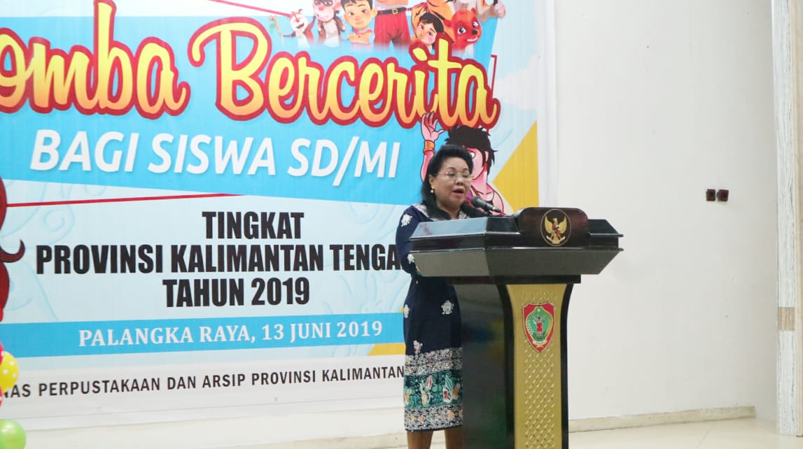 Kepala Dispursip Harapkan lomba bercerita dorong tumbuh kembang dunia pendidikan kalteng