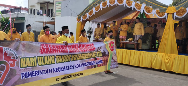 Pawai Budaya dan Pembangunan Meriahkan HUT ke-419 Kutaringin