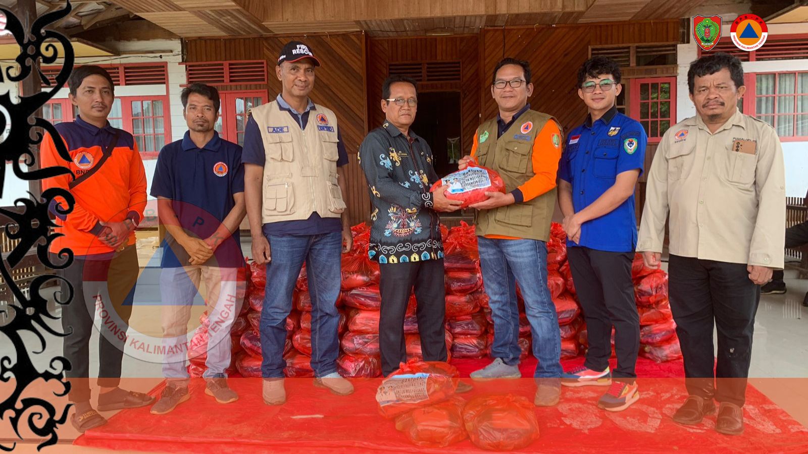 BPB-PK Prov. Kalteng Koordinir Penyaluran Paket Sembako bagi Masyarakat Terdampak Banjir di Kab. Seruyan