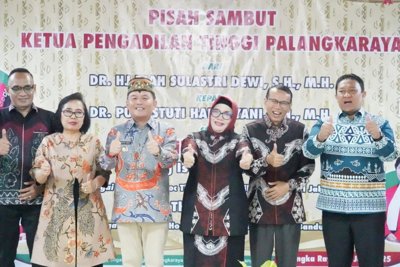 Gubernur Kalteng Sambut Ketua Pengadilan Tinggi Palangka Raya yang Baru, Tegaskan Komitmen Perkuat Supremasi Hukum
