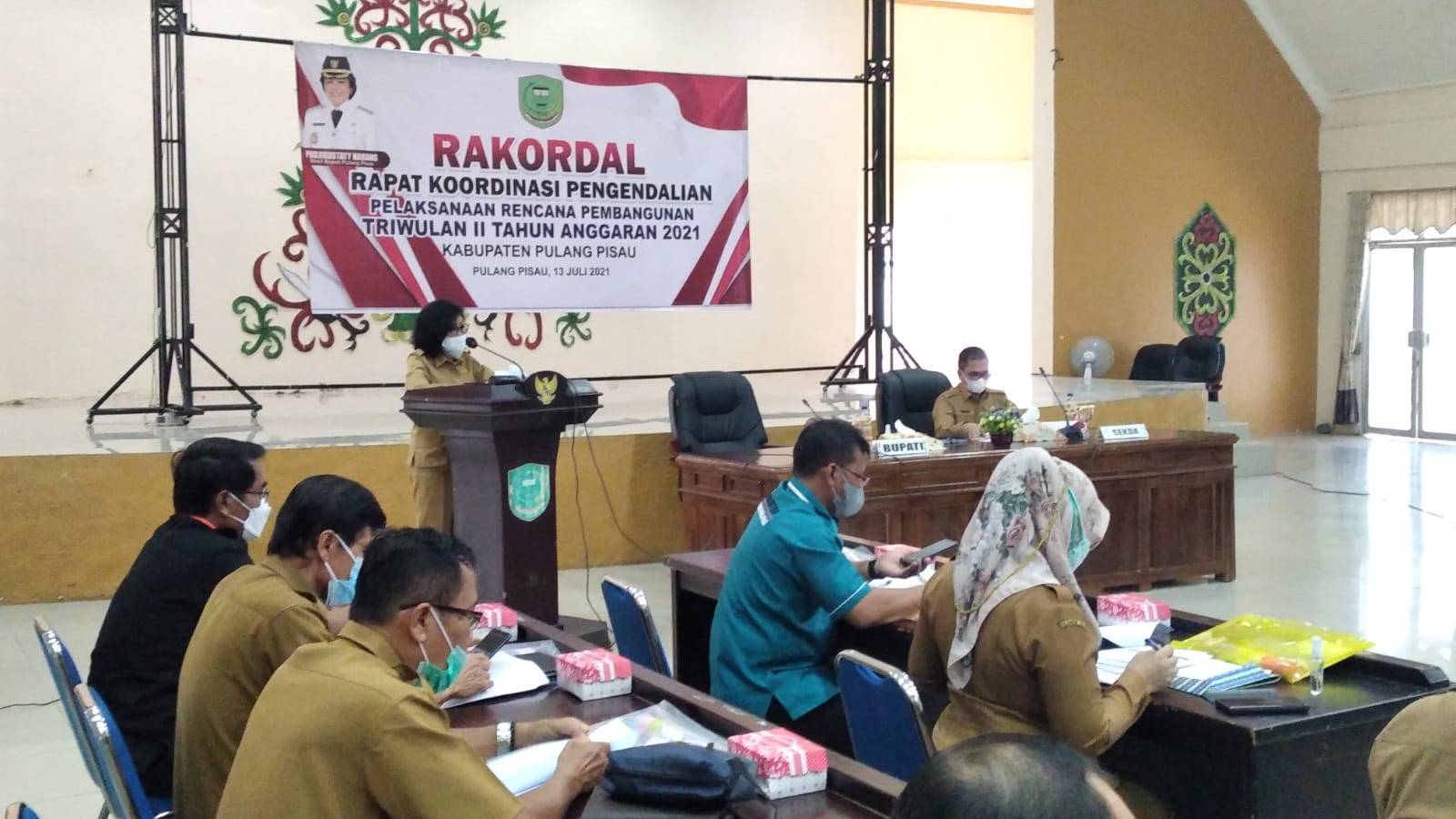 Pemkab Pulang Pisau Gelar Rakordal Triwulan II Tahun 2021