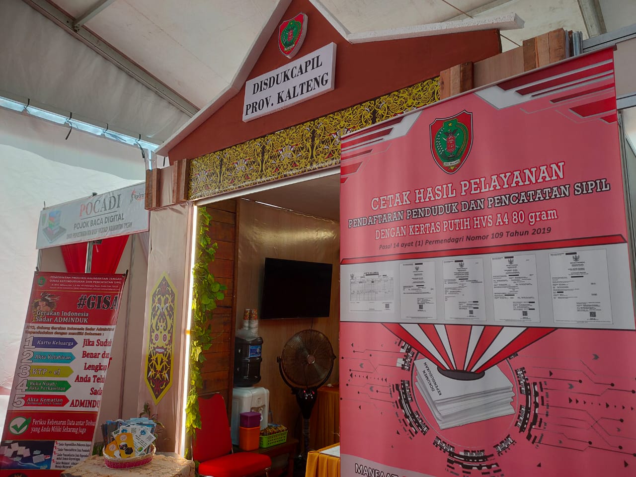 Kalteng Expo 2022, Disdukcapil Prov. Kalteng Buka Layanan Pembuatan KTP Elektronik Pemula dan Kartu Identitas Anak
