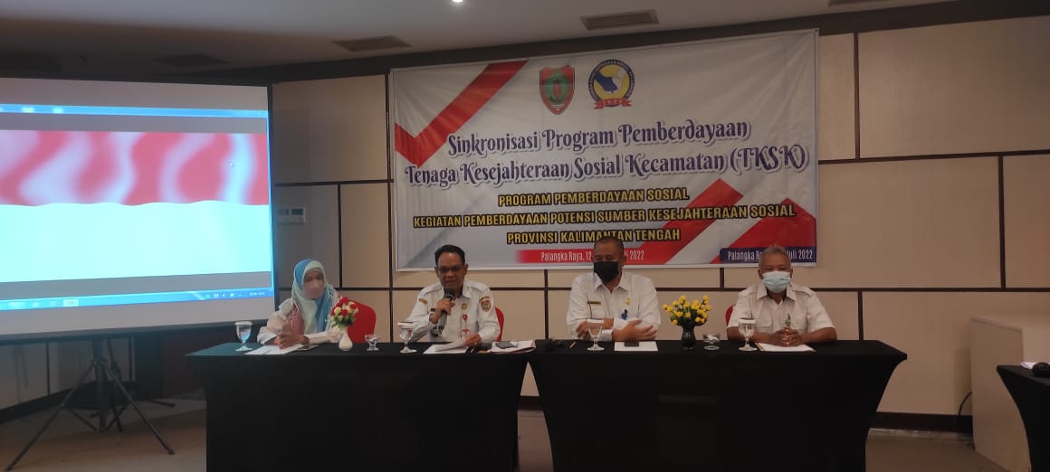Dinsos Prov. Kalteng Adakan Sinkronisasi Program Pemberdayaan Tenaga Kesejahteraan Sosial Kecamatan se-Kalteng Tahun 2022