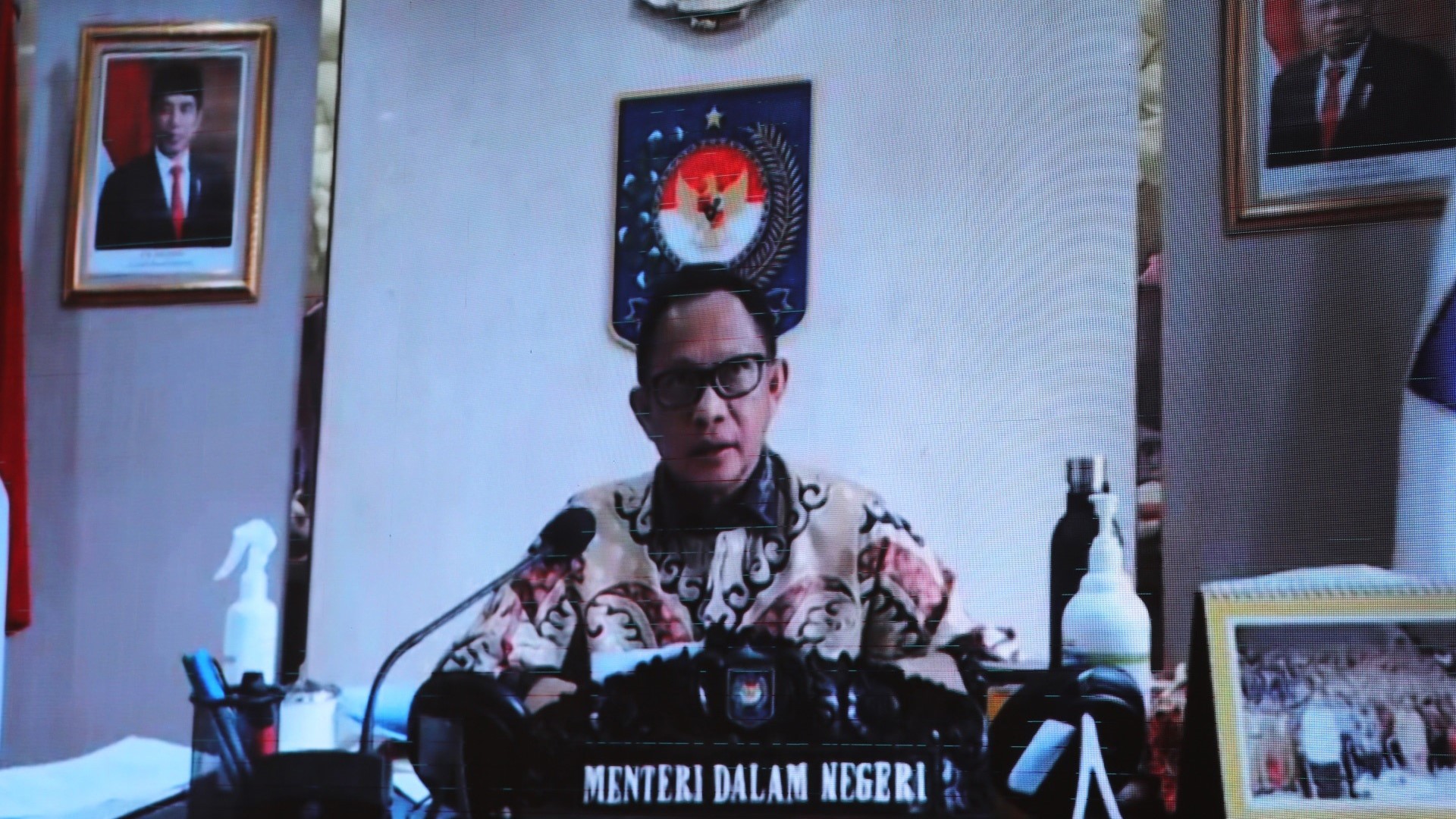 Sekda Kalteng Ikuti Rakorsus Sosialisasi Inpres Nomor 6 Tahun 2020