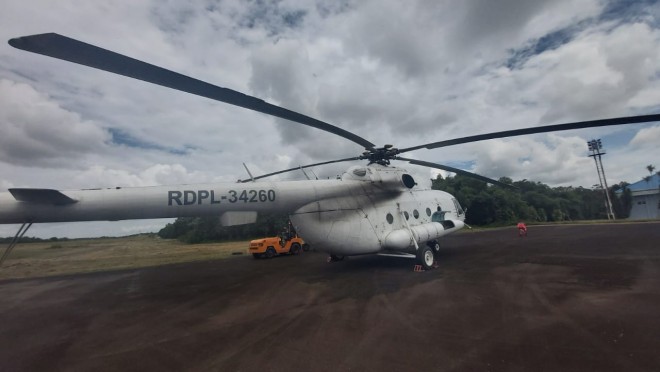 Satgas Karhutla Kobar Terima Bantuan Helikopter untuk Penanganan Karhula
