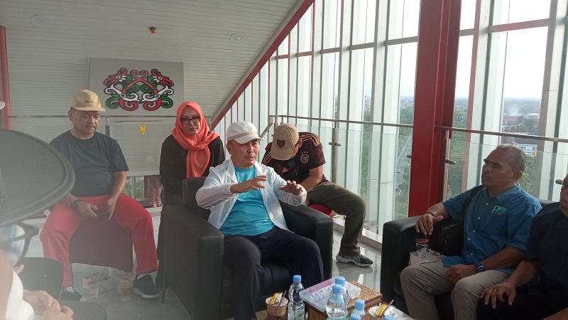Pastikan Berjalan Lancar, Gubernur Kalteng Tinjau Progres Pembangunan Bundaran Besar dan Ruang Terbuka Hijau
