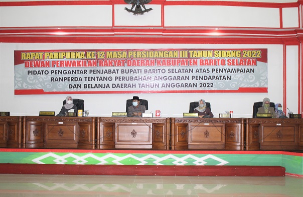 Pj. Bupati Barito Selatan : APBD-P Tahun Anggaran 2022 untuk Kepentingan Secara Optimal.