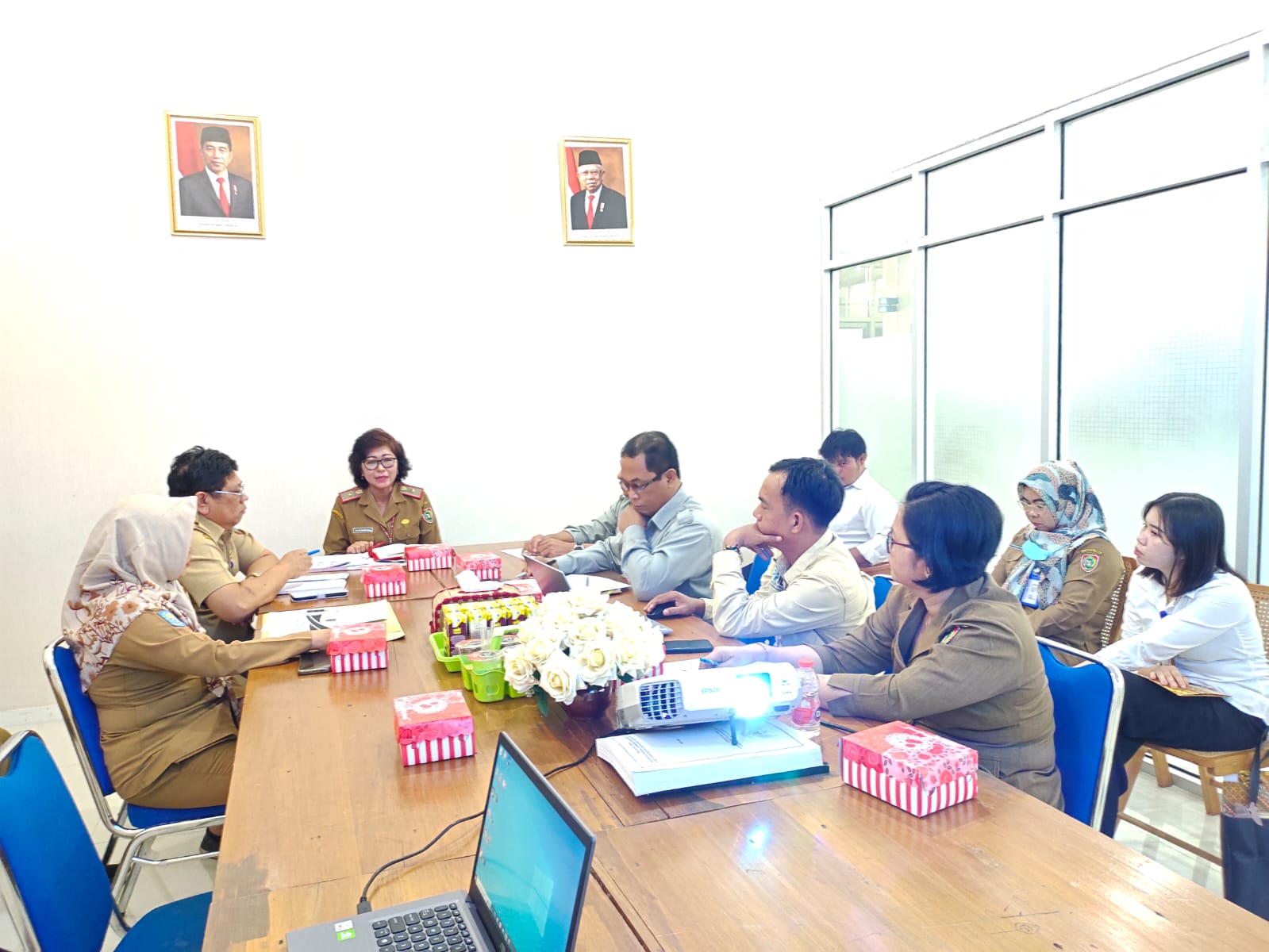 Komisi Informasi Prov. Kalteng Lakukan Visitasi Monev PPID Biro Organisasi