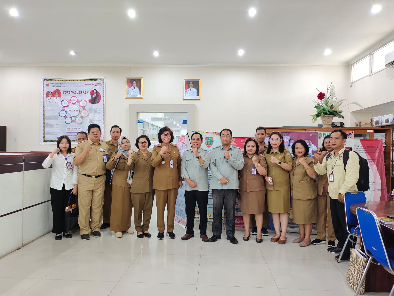 Komisi Informasi Prov. Kalteng Lakukan Visitasi Monev PPID Biro Organisasi