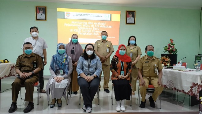 Tim Penilai Kemenkes Lakukan Monev Pelaksanaan Mutu Selama Era New Normal di RSSI