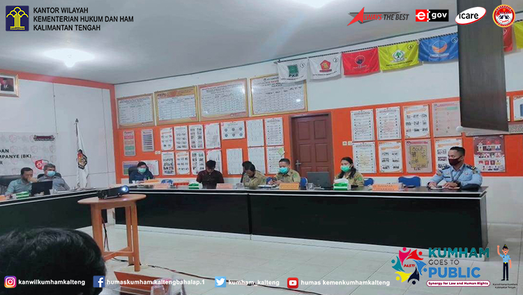 Pegawai Lapas Sukamara Hadiri Rapat Koordinasi di Kantor KPU Kabupaten Sukamara