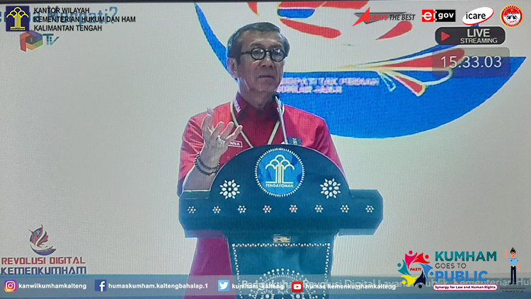 Lapas Palangka Raya Ikuti Pengukuhan Revolusi Digital Layanan Publik Kementerian Hukum dan HAM Tahun 2020