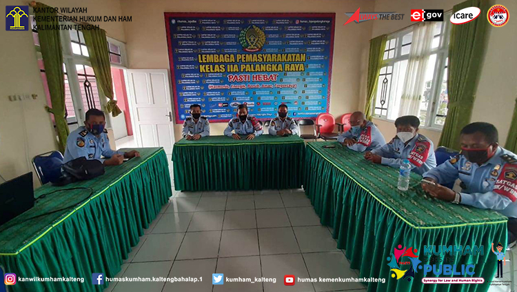 Lapas Palangka Raya Ikuti Pengukuhan Revolusi Digital Layanan Publik Kementerian Hukum dan HAM Tahun 2020