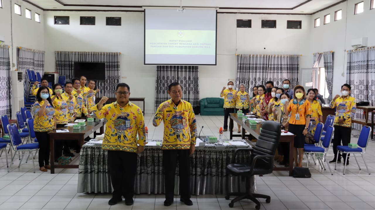 Sekda Gumas Pimpin Rapat Evaluasi Pencapaian Target Rencana Aksi Daerah Pangan dan Gizi Tahun 2022
