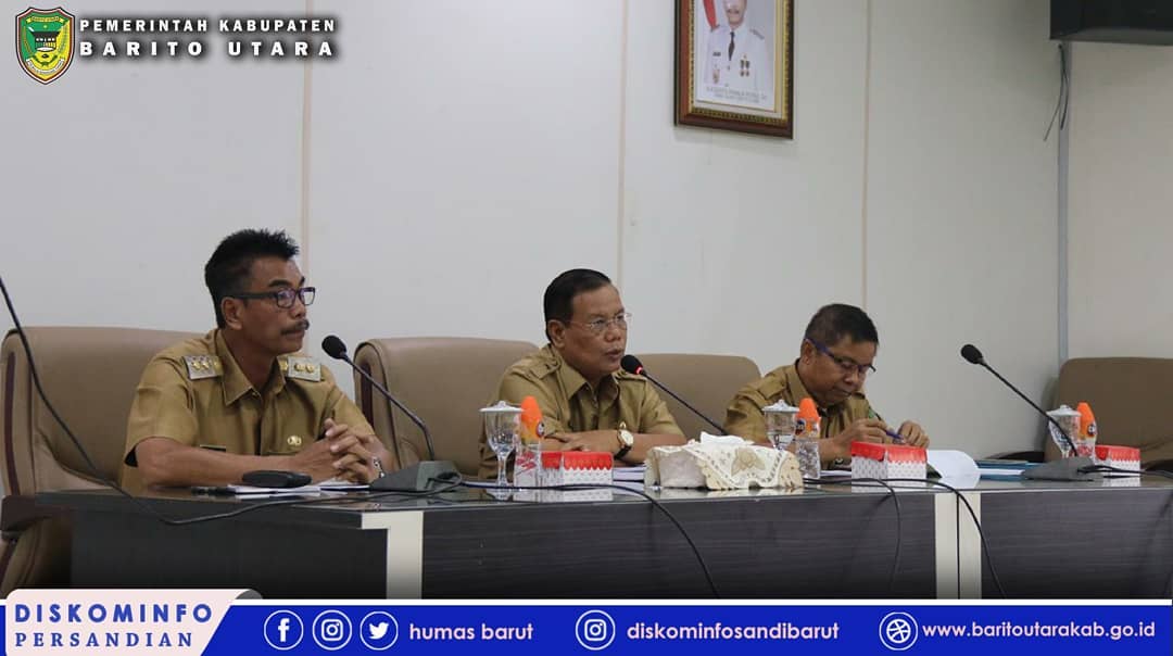 Pemerintah Kabupaten Barito Utara Gelar Rapat Evaluasi Penerimaan Pendapatan Asli Daerah Semester II