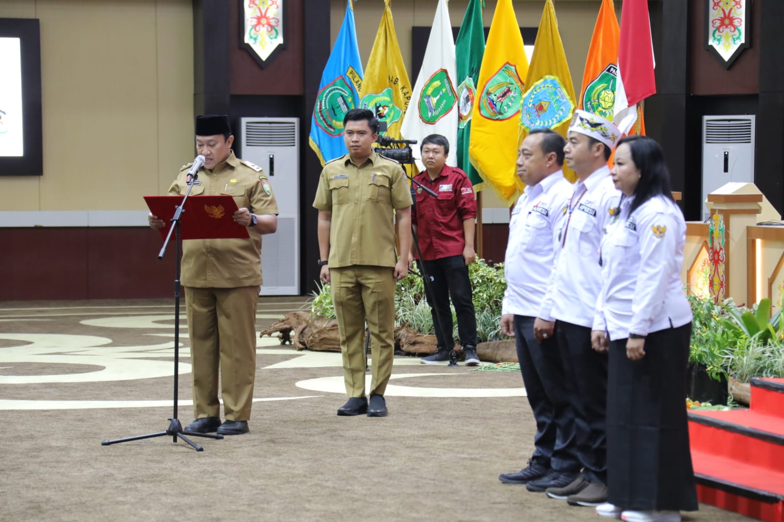 Percepatan Penyelesaian Batas Desa, Pemprov. Kalteng Gelar Rakor Sekaligus Pengukuhan Pengurus DPD APDESI Masa Bakti 2023-2028