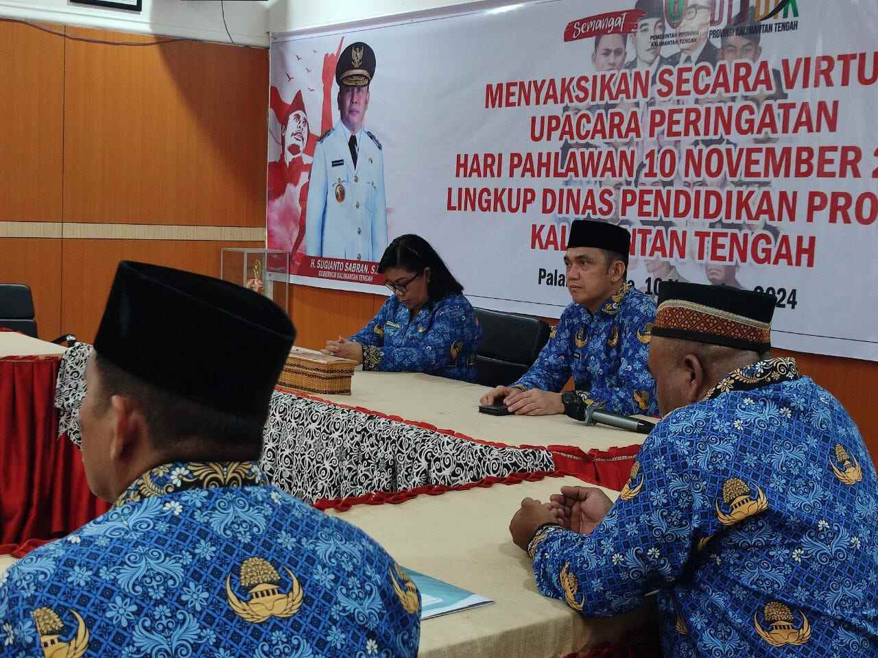 Disdik Kalteng Peringati Hari Pahlawan 2024 secara Virtual dengan Semangat Melanjutkan Perjuangan