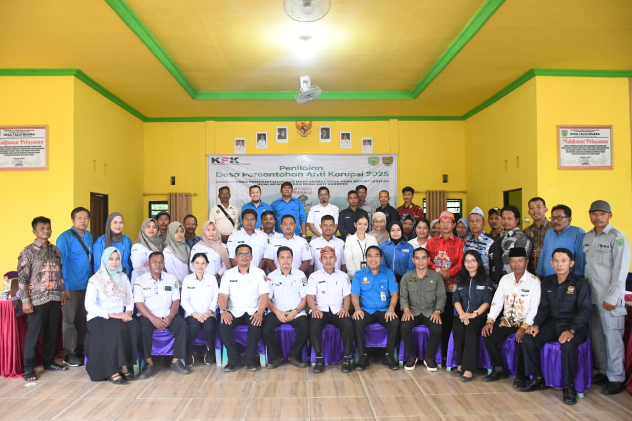 Penilaian Calon Percontohan Desa Antikorupsi 2025 : Desa Talio Muara Raih Kategori “Istimewa”