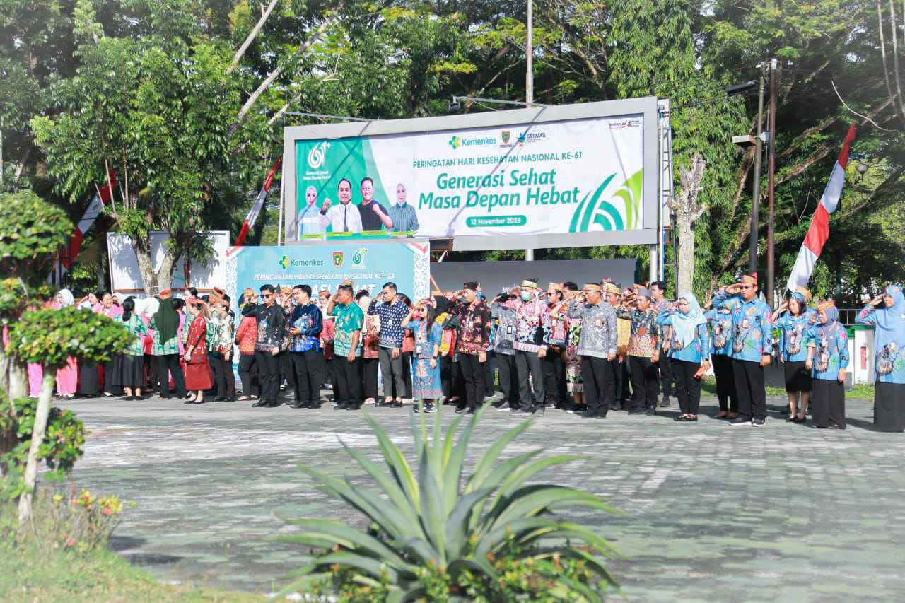 Gubernur Agustiar Sabran Pimpin Upacara HKN ke-61: Generasi Sehat, Masa Depan Hebat