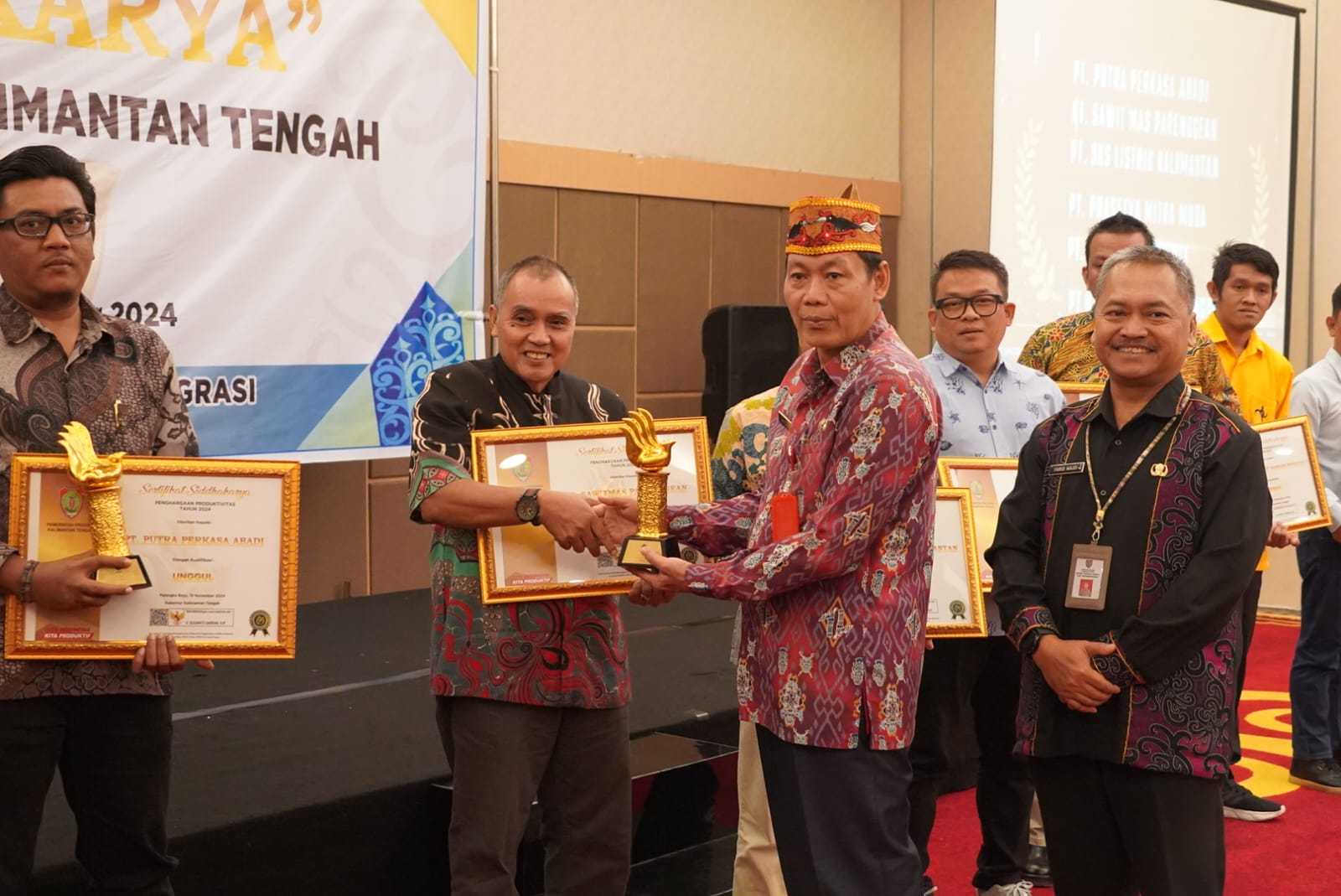 Sahli Gubernur Yuas Elko Hadiri Penganugerahan Siddhakarya Tingkat Provinsi Kalteng Tahun 2024