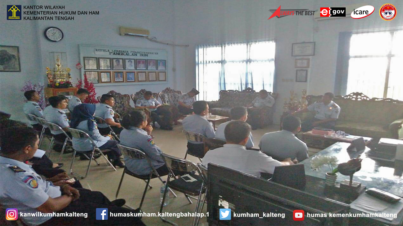 Menuju Resolusi Pemasyarakatan 2020, Kalapas Sukamara Rapat Bersama Kalapas Pangkalan Bun