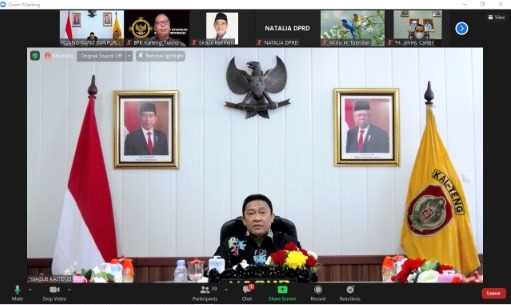 Wagub Kalteng Hadiri Rapur ke-3 Masa Persidangan I Tahun Sidang 2022